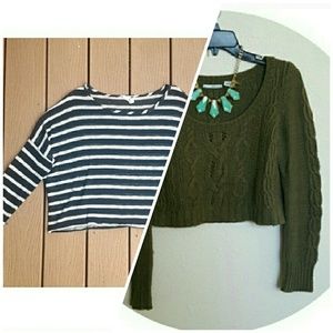 Long sleeve & sweater bundle